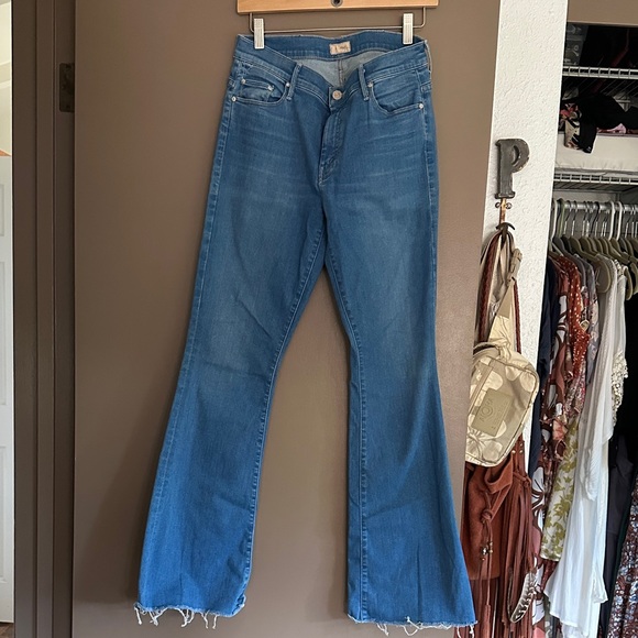 MOTHER Flare Blue Jeans - Picture 4 of 12